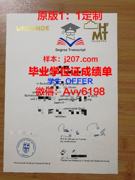 汉堡大学毕业证原版(汉堡大学申请流程)