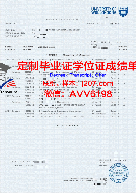 高等国际贸易与管理学院毕业证书模板(国际贸易本科毕业是什么学位)
