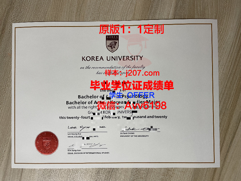 高丽大学毕业证成绩单：一张纸的重量