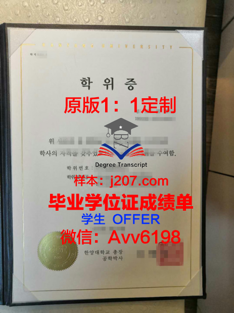 汉阳大学毕业证成绩单