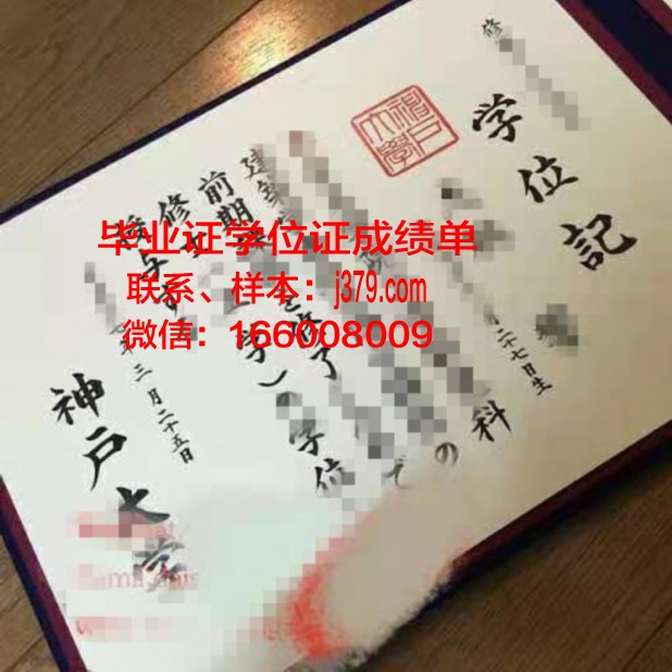 神户大学博士毕业证书(日本博士毕业照)