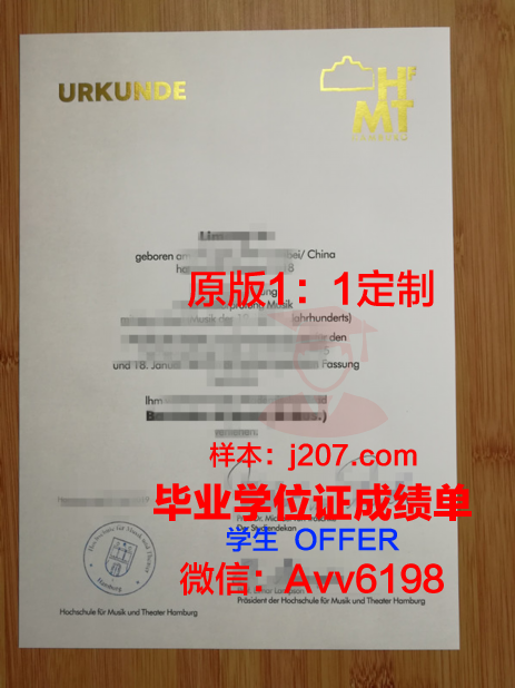汉堡港口城市大学硕士毕业证书：开启国际建筑艺术与城市规划新篇章