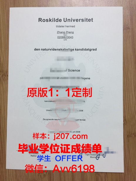 罗斯基勒大学的毕业证啥样(罗斯基勒商学院)