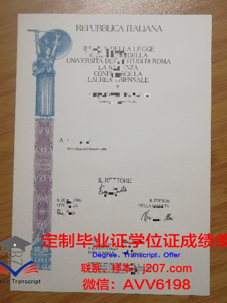 罗马大学毕业学位