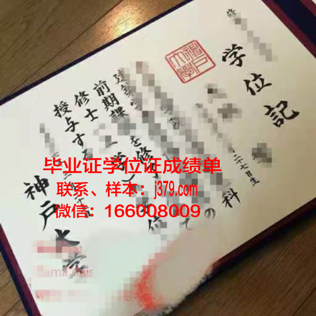 神户大学博士毕业证书(日本博士毕业照)