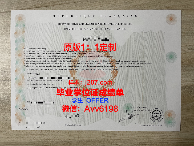 马赛中央理工学院毕业证书图片模板(马赛中央理工学院世界排名)