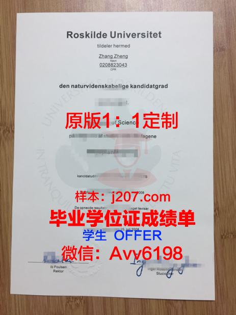 罗斯基勒大学的毕业证啥样(罗斯基勒商学院)