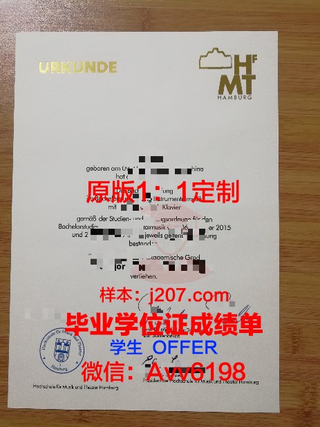 汉堡大学毕业证等级(汉堡大学本科)