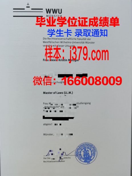 明斯特艺术学院的毕业证啥样(明斯特大学申请研究生的条件)