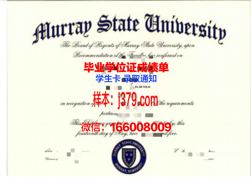莫瑞州立大学毕业证diploma