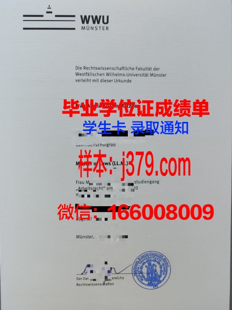 明斯特大学毕业证真伪(明斯特大学申请条件)