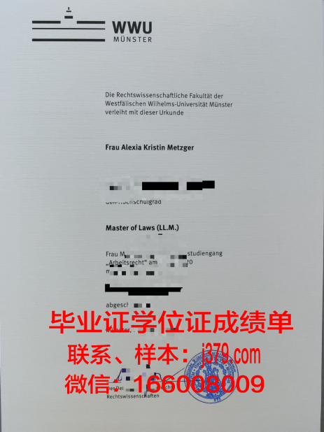 明斯特大学毕业证真伪(明斯特大学申请条件)
