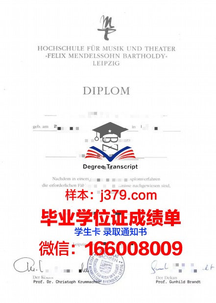 莱比锡音乐和戏剧学院毕业证书图片高清(莱比锡音乐与戏剧学院)