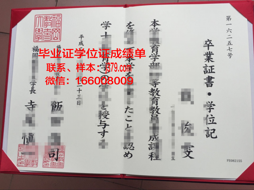 福冈教育大学毕业证案例(日本福冈教育大学好吗)