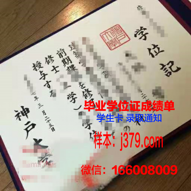 神户药科大学毕业证电子版