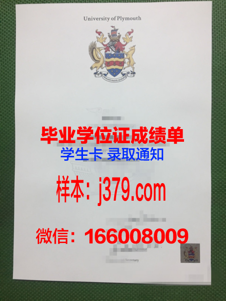 普利茅斯大学毕业证图标：承载荣誉与传统的象征