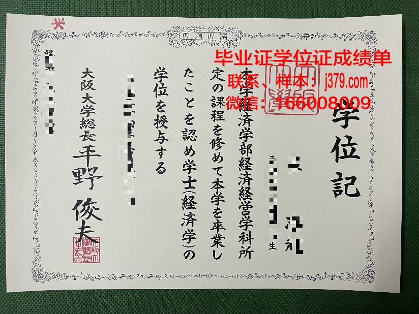 大阪医科大学毕业证电子版