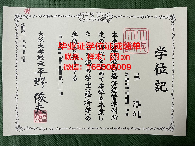 大阪博士毕业证：承载荣誉与梦想的证书