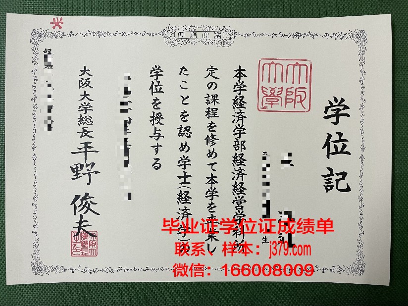 大阪女子大学毕业证：一份跨越时空的荣誉见证