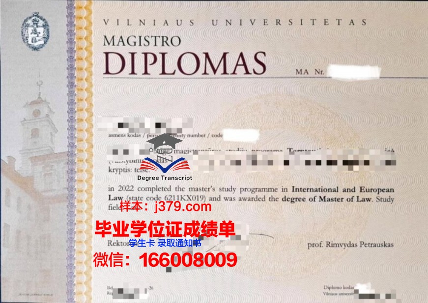 维尔纽斯师范大学硕士毕业证：跨越国界的学术荣耀