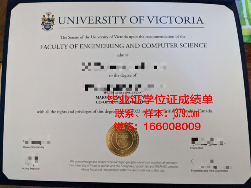 维多利亚大学毕业证Diploma文凭成绩单