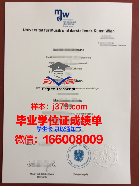 维也纳音乐与表演艺术大学毕业证封面(维也纳国立音乐与表演艺术大学学费)