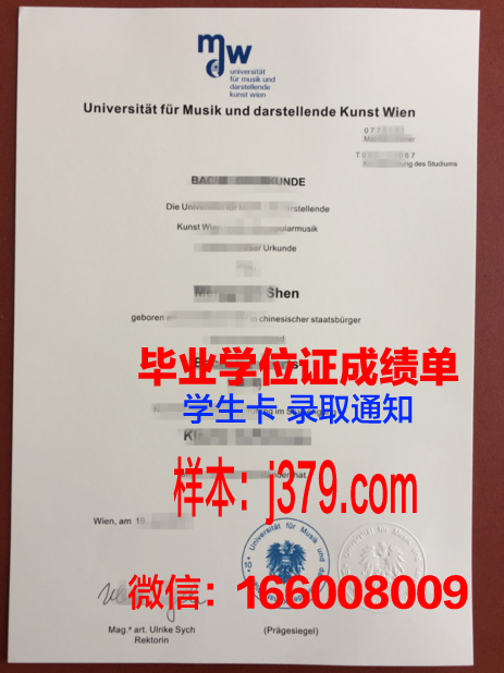 维也纳应用艺术大学毕业证模板(维也纳应用艺术大学官网)