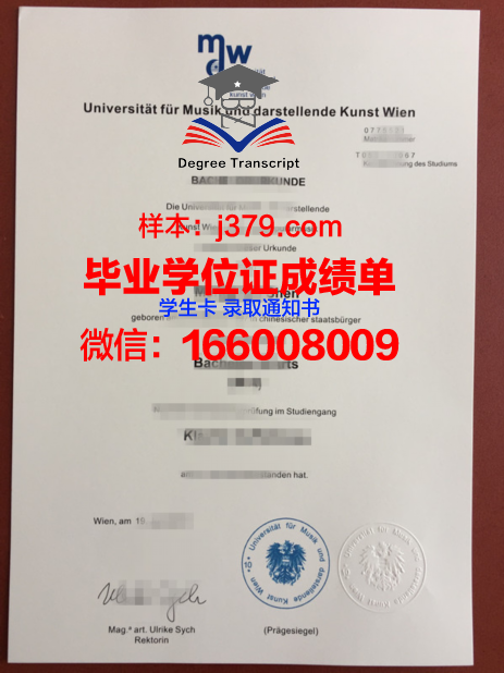 维也纳应用艺术大学毕业证(维也纳音乐学院毕业)