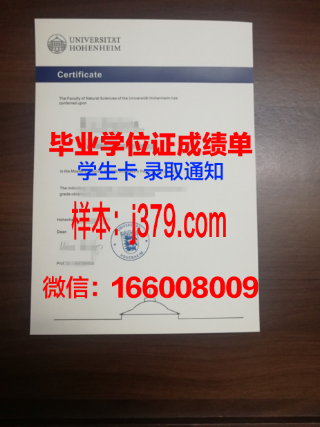 霍恩海姆大学毕业学位