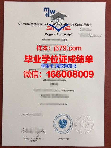 维也纳经济大学毕业证成绩单：一份国际认可的学术荣誉