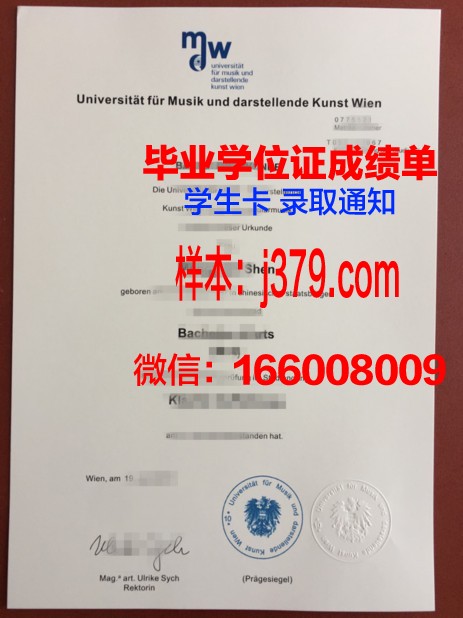 维也纳技术高等专业学院毕业证照片(维也纳艺术学院没有录取我将是世界的损失)