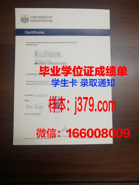 霍恩海姆大学证书成绩单(德国霍恩海姆大学官网)