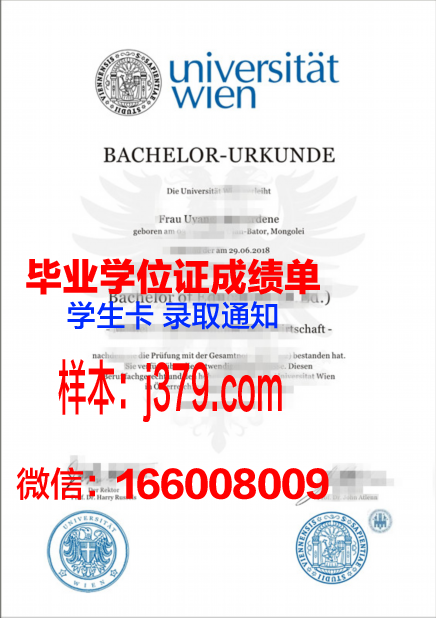 维也纳大学成绩单：一份具有国际影响力的学术凭证